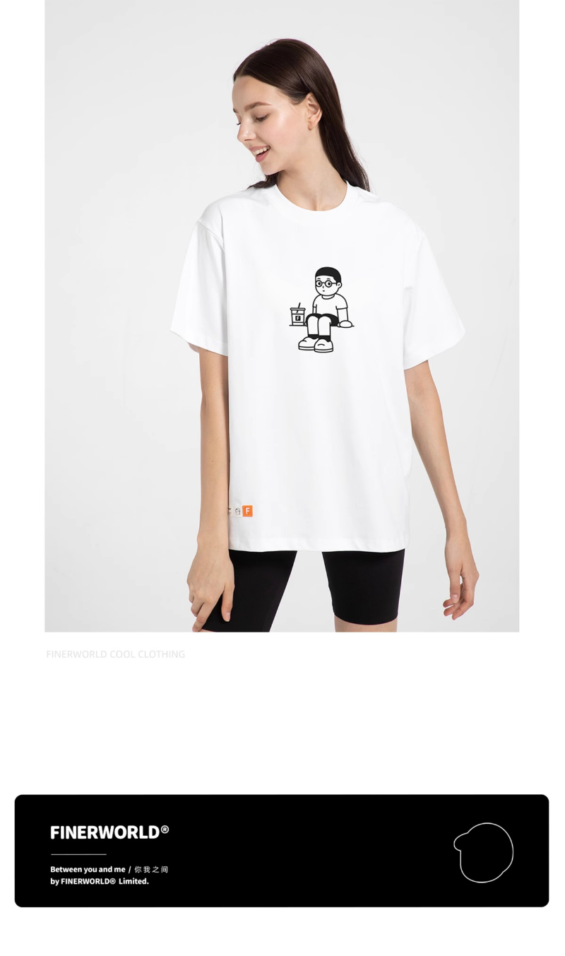 Finerworld 原創設計IP圖形短袖T恤