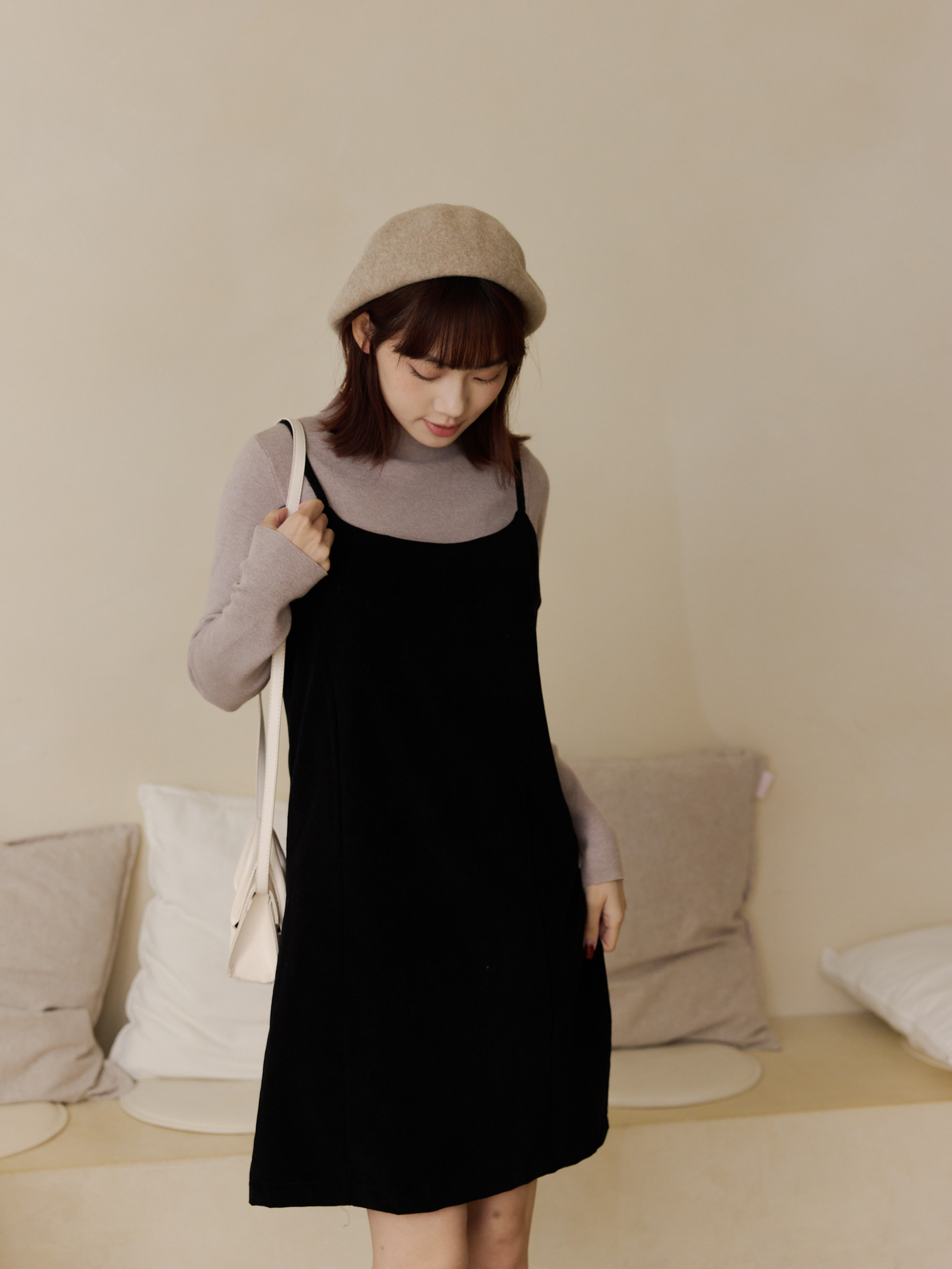 復古英倫風毛呢貝蕾帽