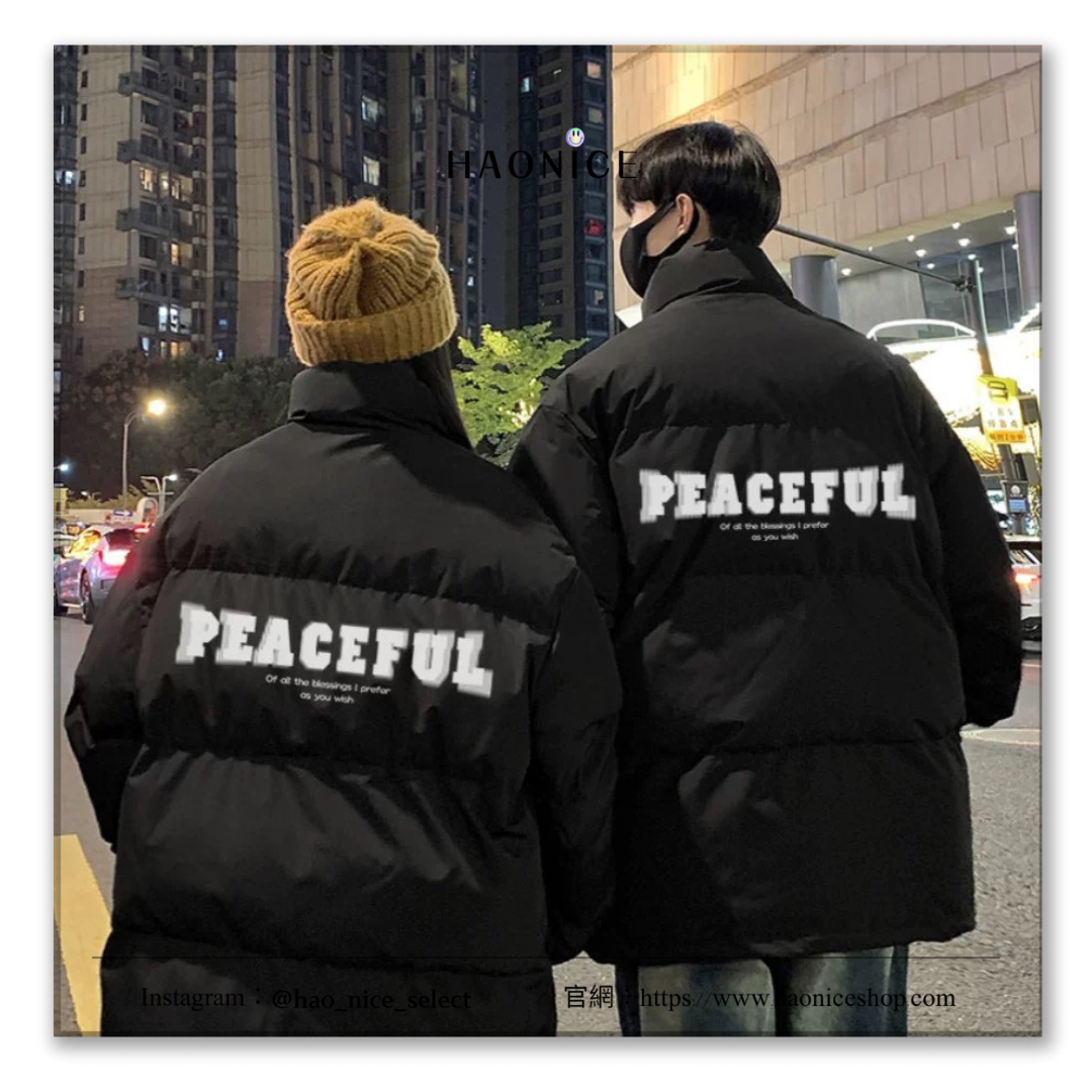 【HAO NICE】韓國🇰🇷 正韓代購 24FW 秋冬新款 素色小標 街頭穿搭必備 正韓長袖 羽絨外套