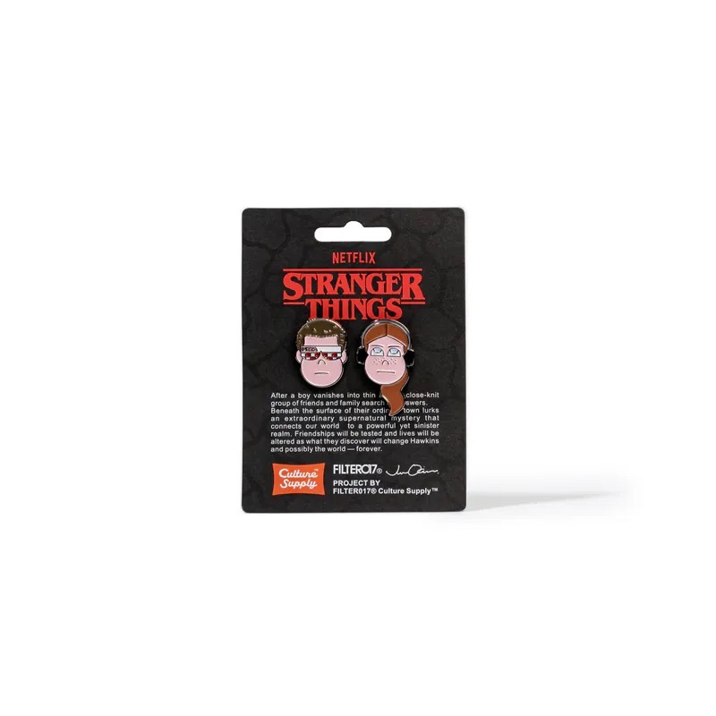 FILTER017® X Stranger Things X Jun Oson 伊萊雯與麥克絲胸針組