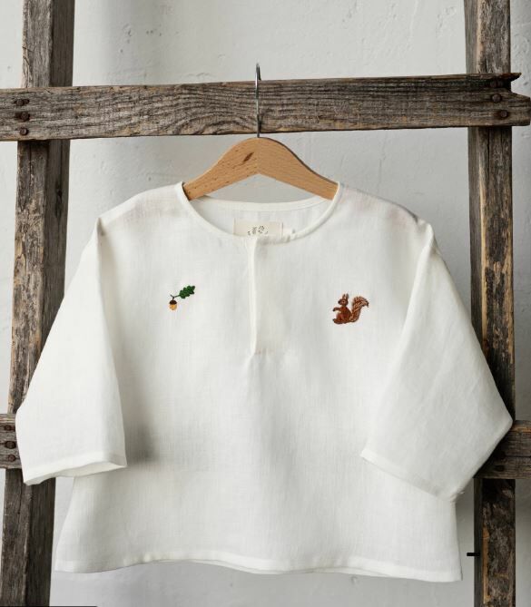 (預購) ALL THE BEAUTIFUL LINEN 長袖V領上衣 LONG SLEEVE V NECK SHIRT