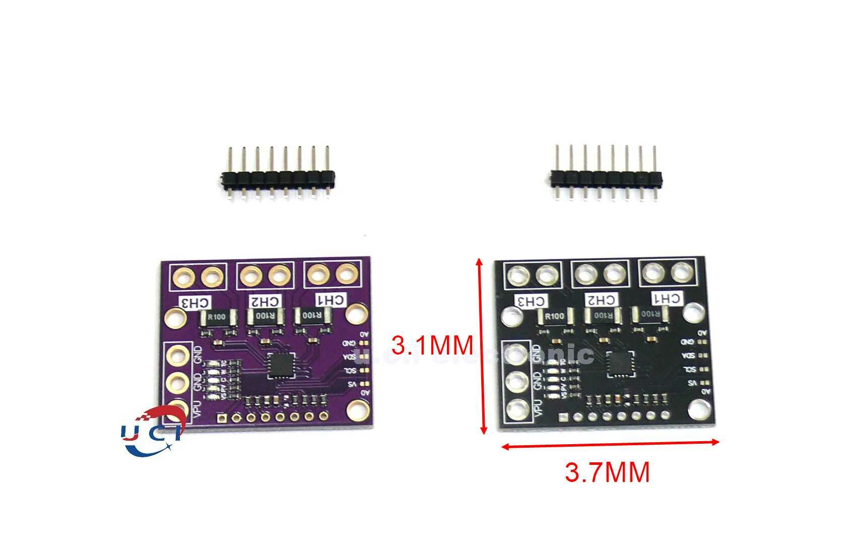 【UCI電子】(6-10) INA3221模組 三路雙向匯流排 低側/高側 電壓/電流/功率監控器 I2C