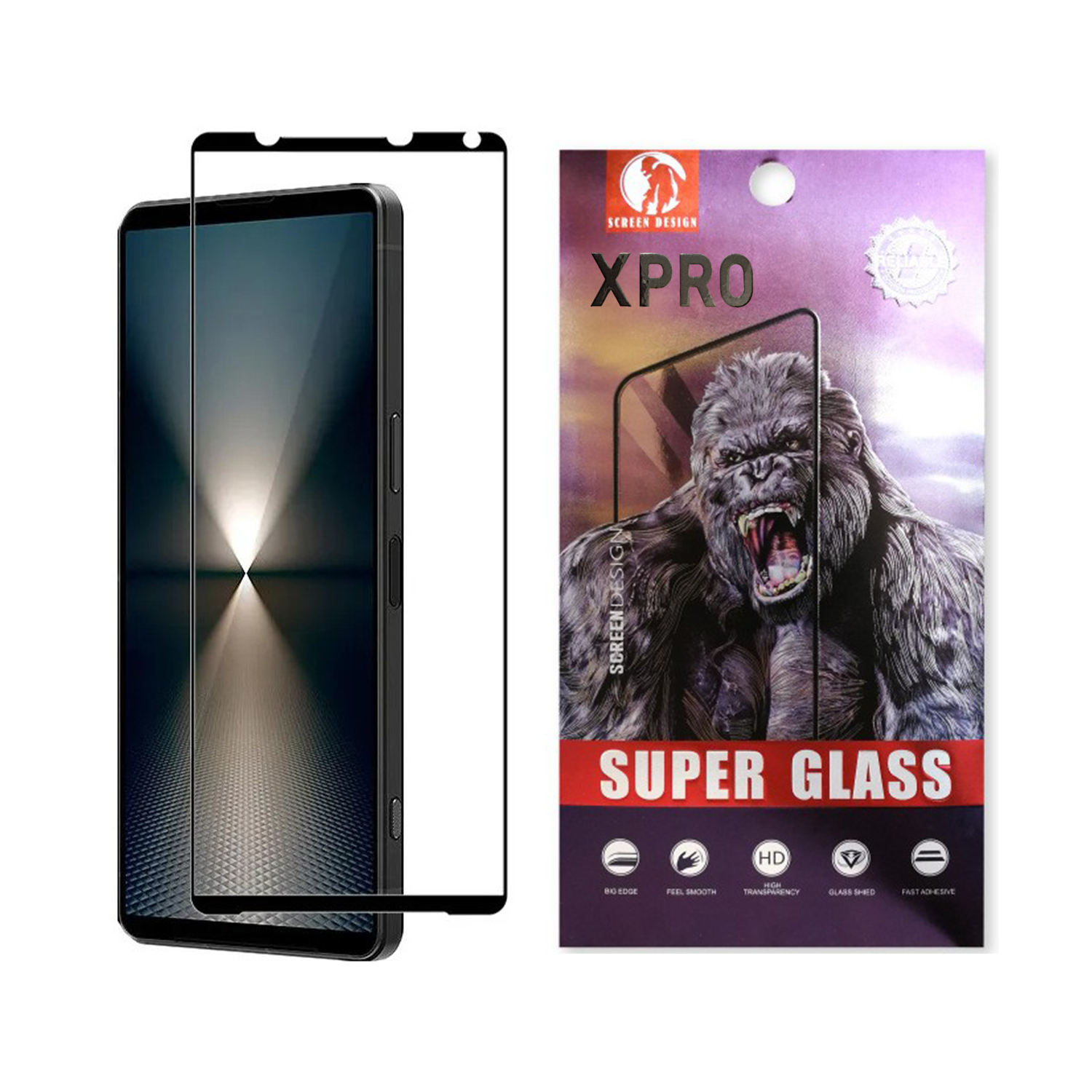 【部分現貨】XPRO - 巨猩 Super Glass HD - Sony Xperia 系列 高清防指紋高透光全屏鋼化玻璃保護貼