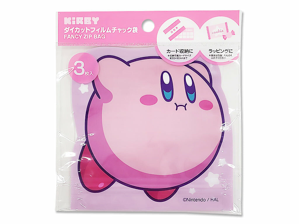 星之卡比小物造型收納夾鏈袋/3入