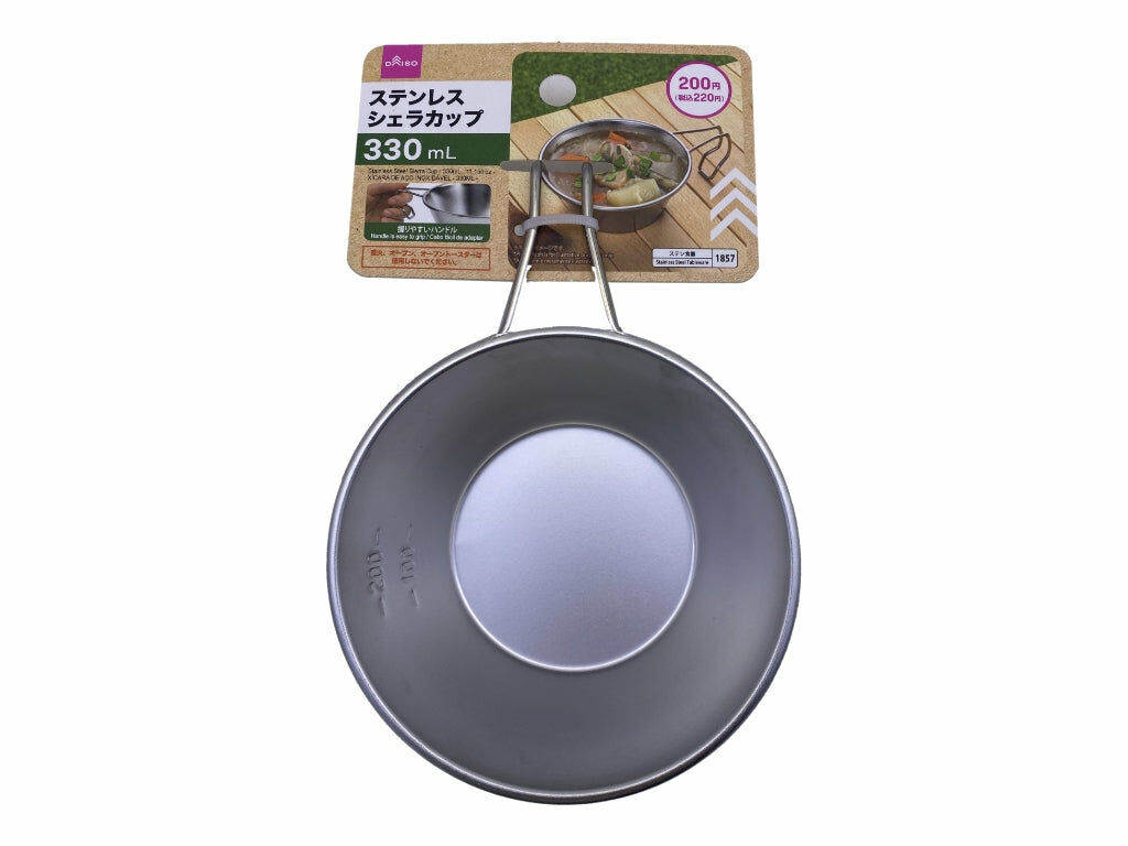 不鏽鋼帶刻度杯/330ml