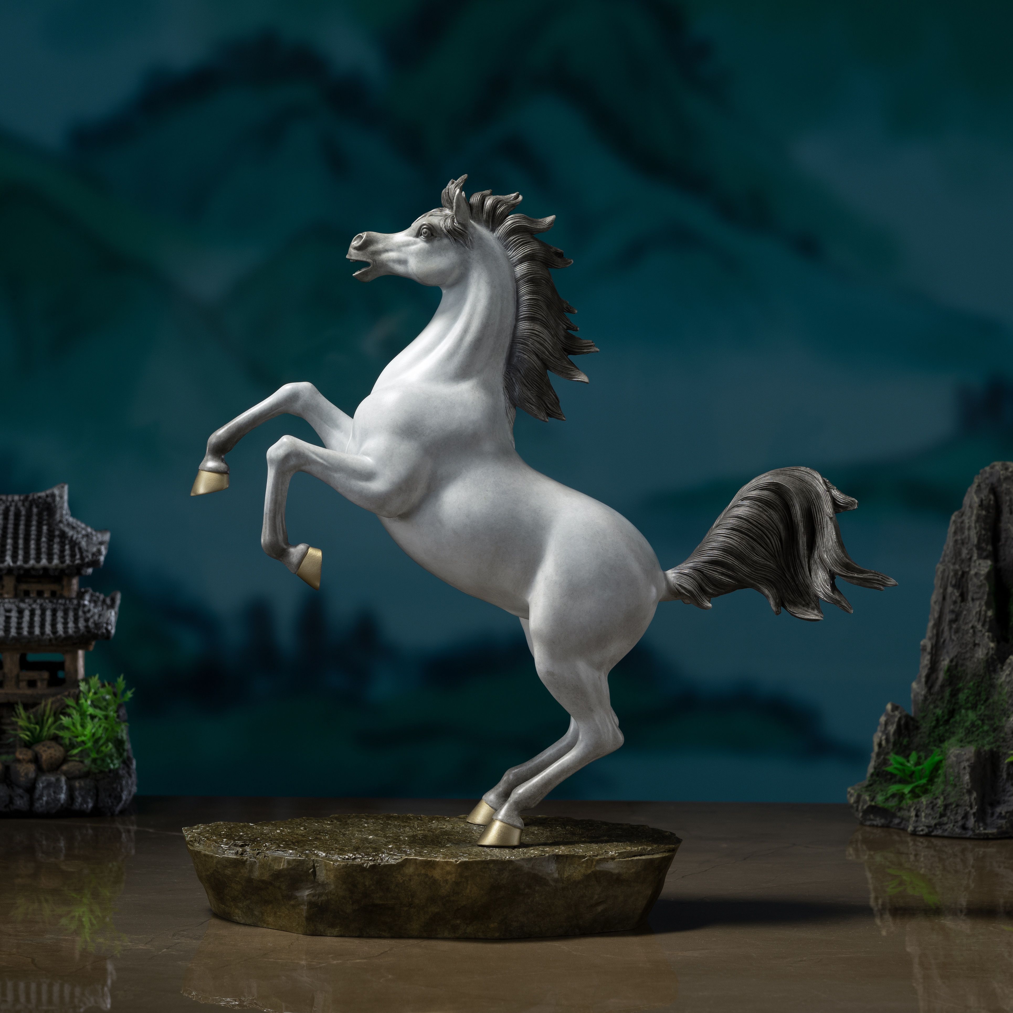 阿拉伯馬(灰白)