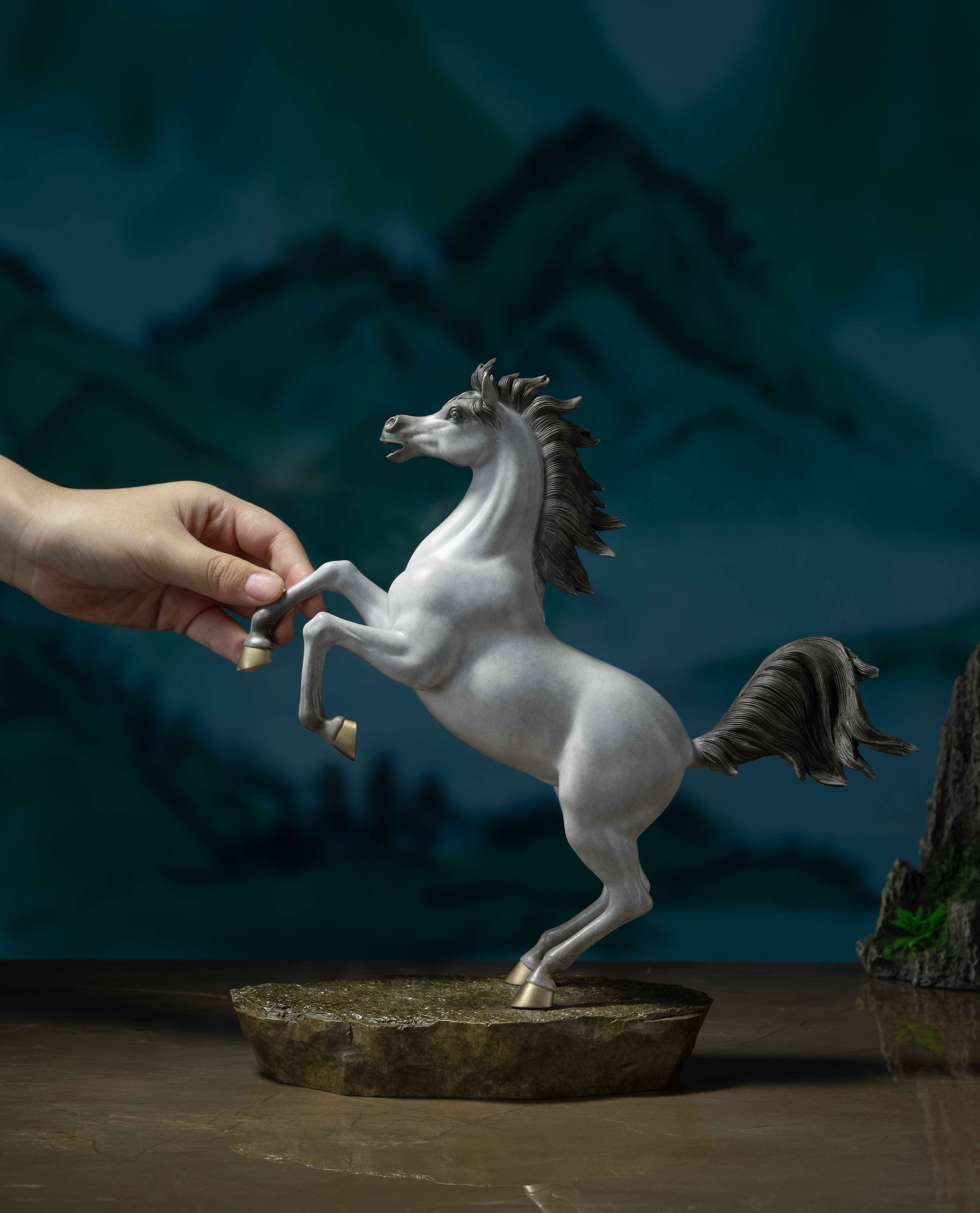 阿拉伯馬(灰白)