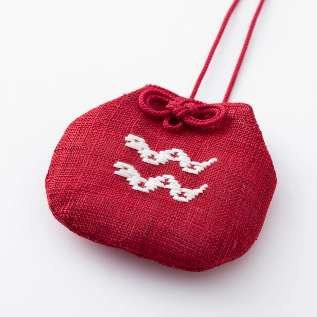 中川政七商店-結緣束口御守 蛇 / 深紅