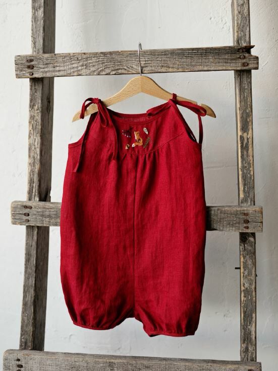 (預購)ALL THE BEAUTIFUL LINEN 亞麻連身吊帶褲 ROMPER