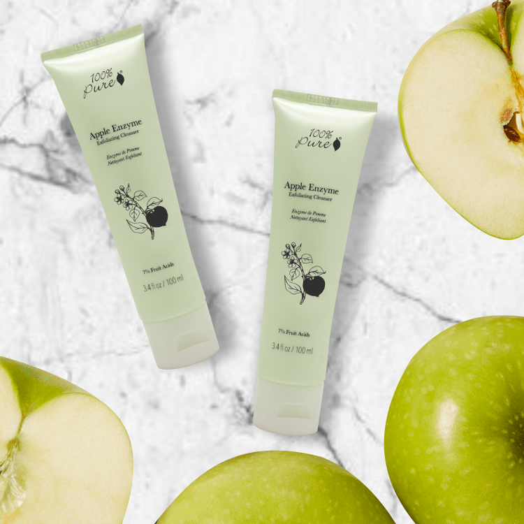 美國100%Pure蘋果酵素去角質洗面露