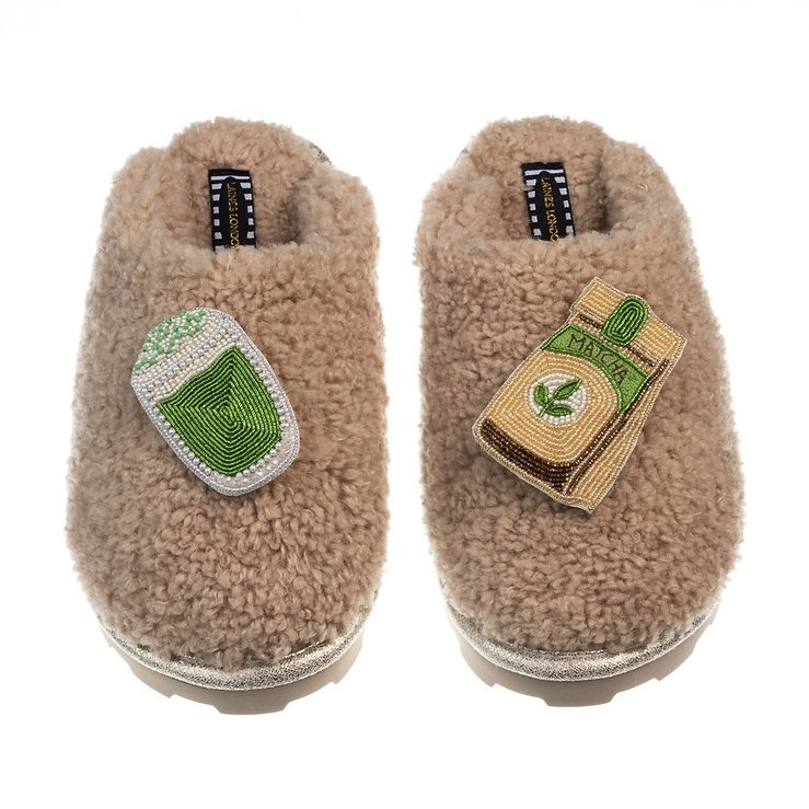 **團購**英國 Laines London //Closed Toe Slipper / Matcha Tea