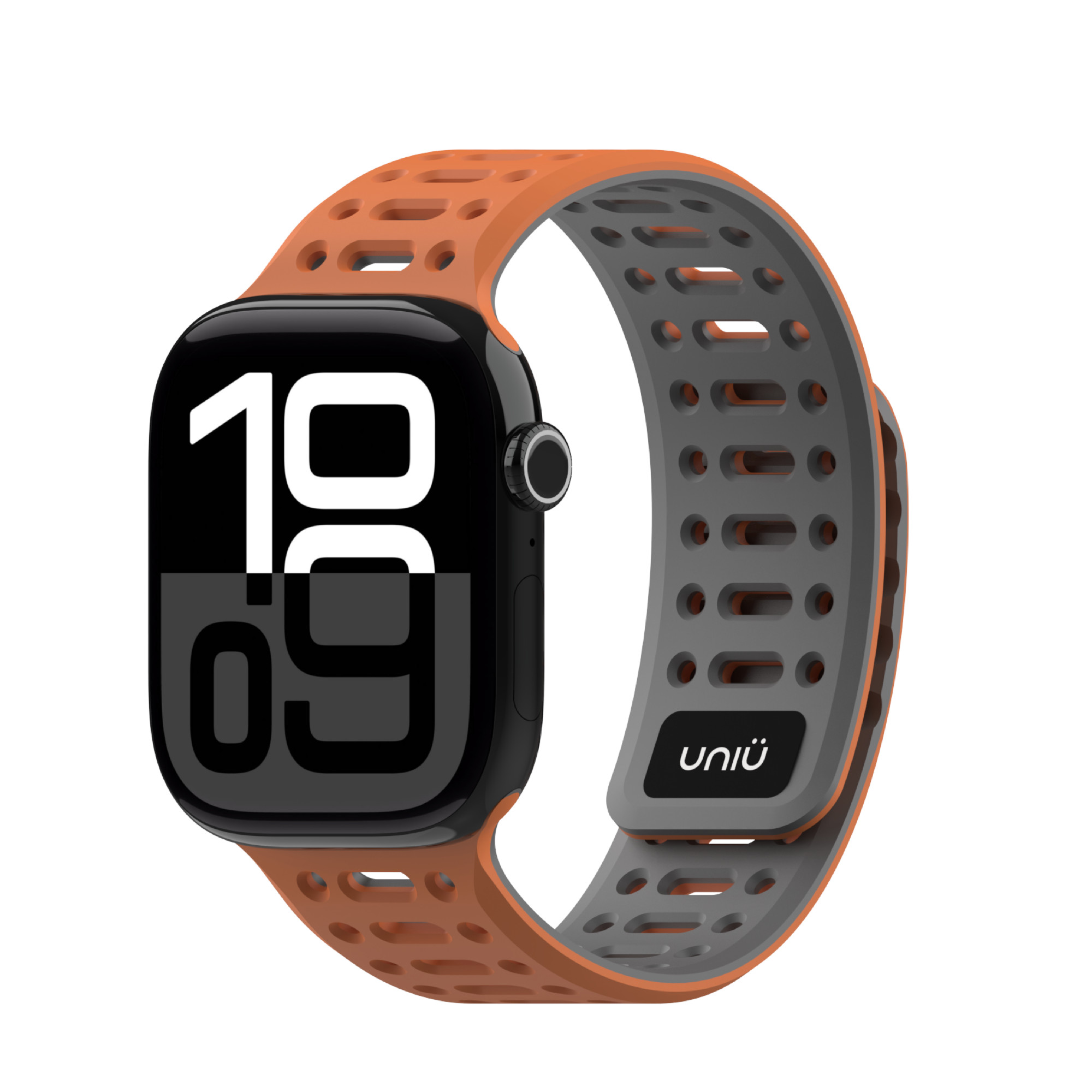 台灣 UNIU Air Sport -動感橙 運動型磁吸 Apple Watch 錶帶 49|46|45|44|42mm