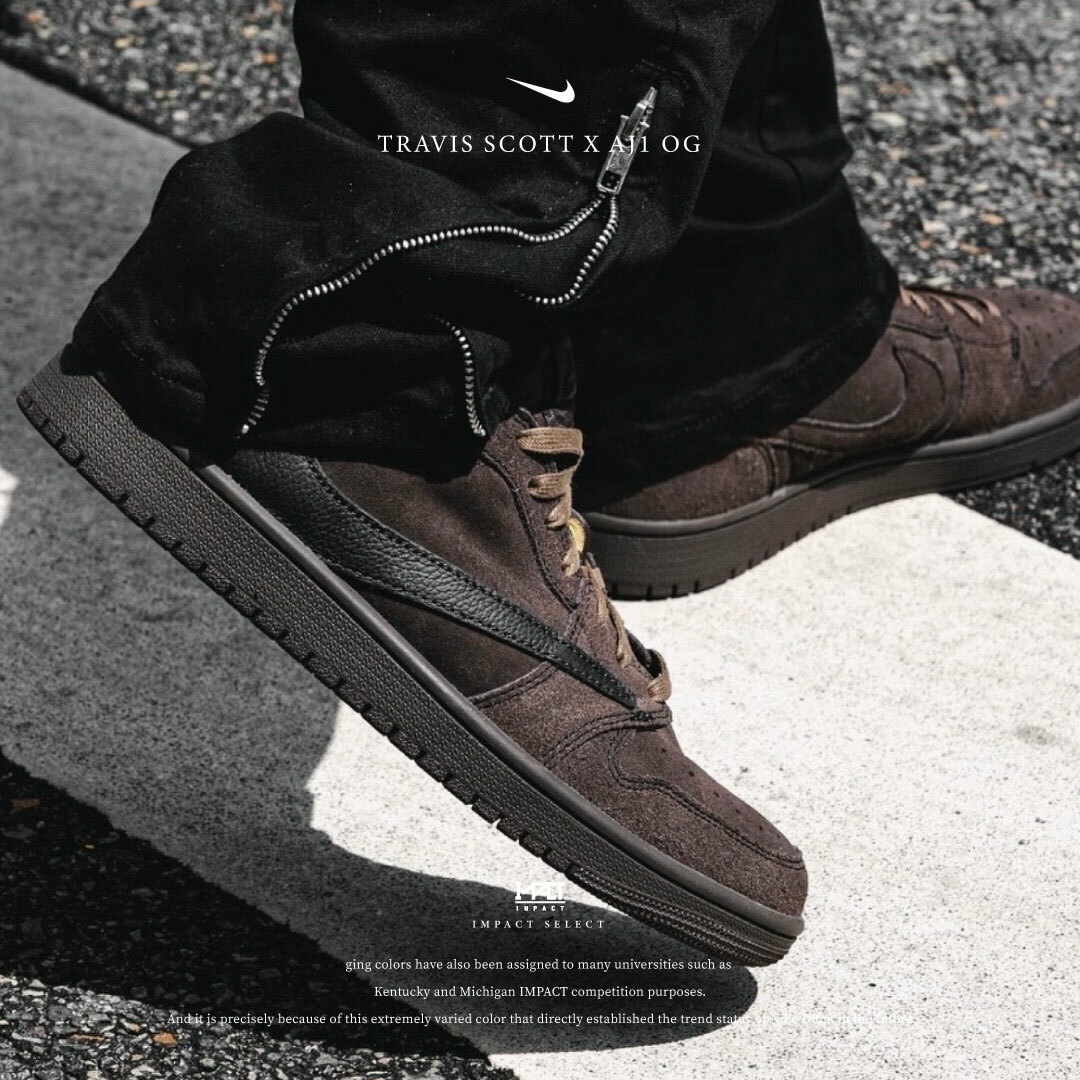 Travis Scott x Air Jordan 1 Low OG “Velvet Brown” 絲絨摩卡 倒鉤 9.0 DM7866-202