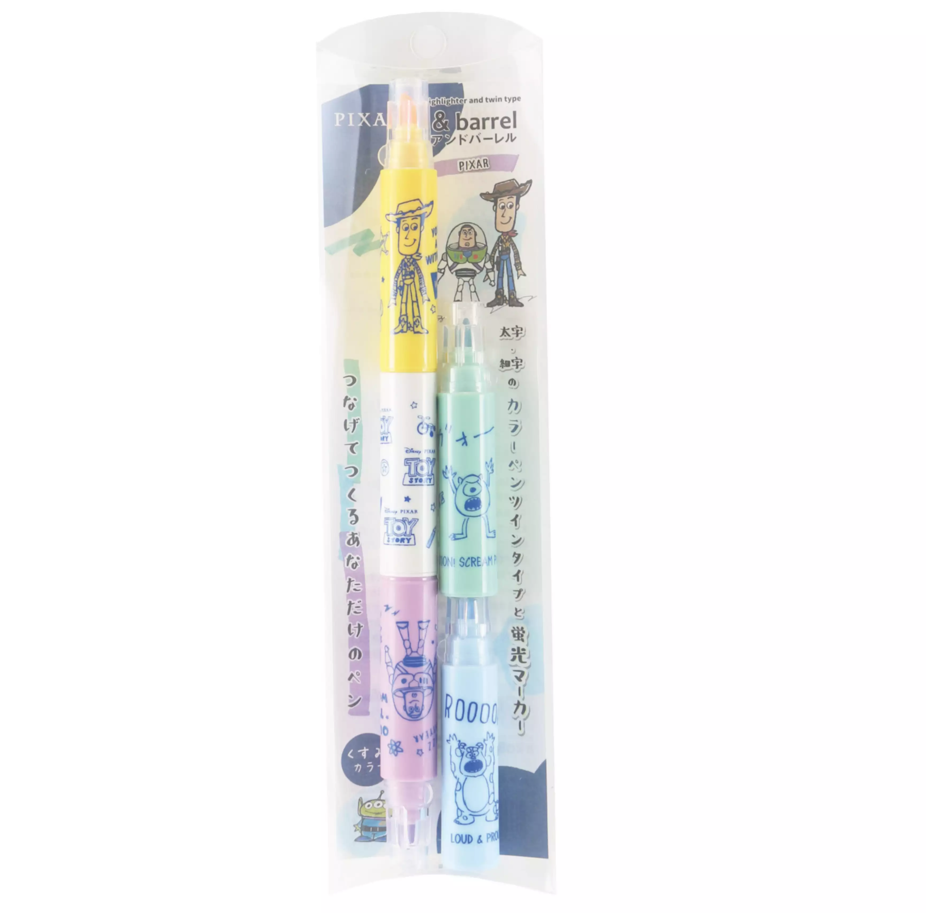 KOBARU &barrel 螢光筆 串接筆 玩具總動員（日本境內販售限定）
