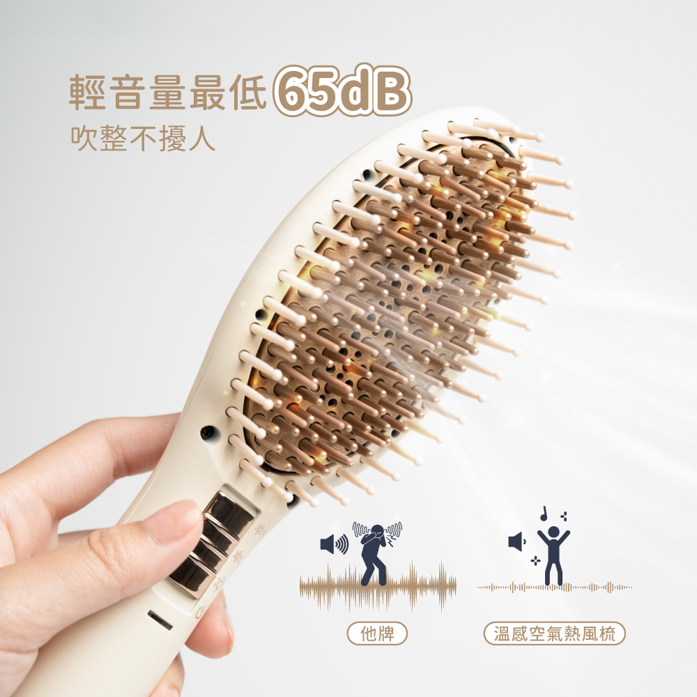 【MUNICHI】溫感空氣髮根蓬蓬熱風梳_整髮梳(MR.7374)
