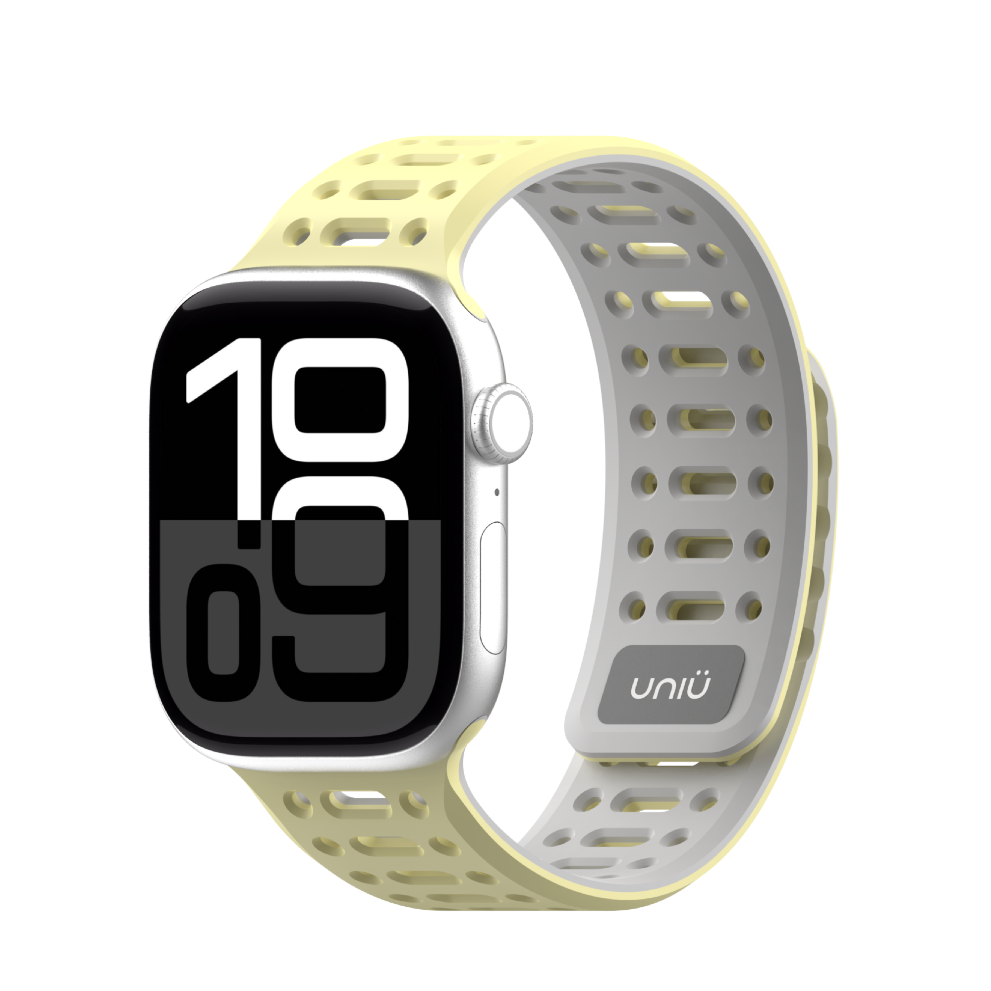 台灣 UNIU Air Sport -檸檬黃 運動型磁吸錶帶 Apple Watch 49|46|45|44|42mm