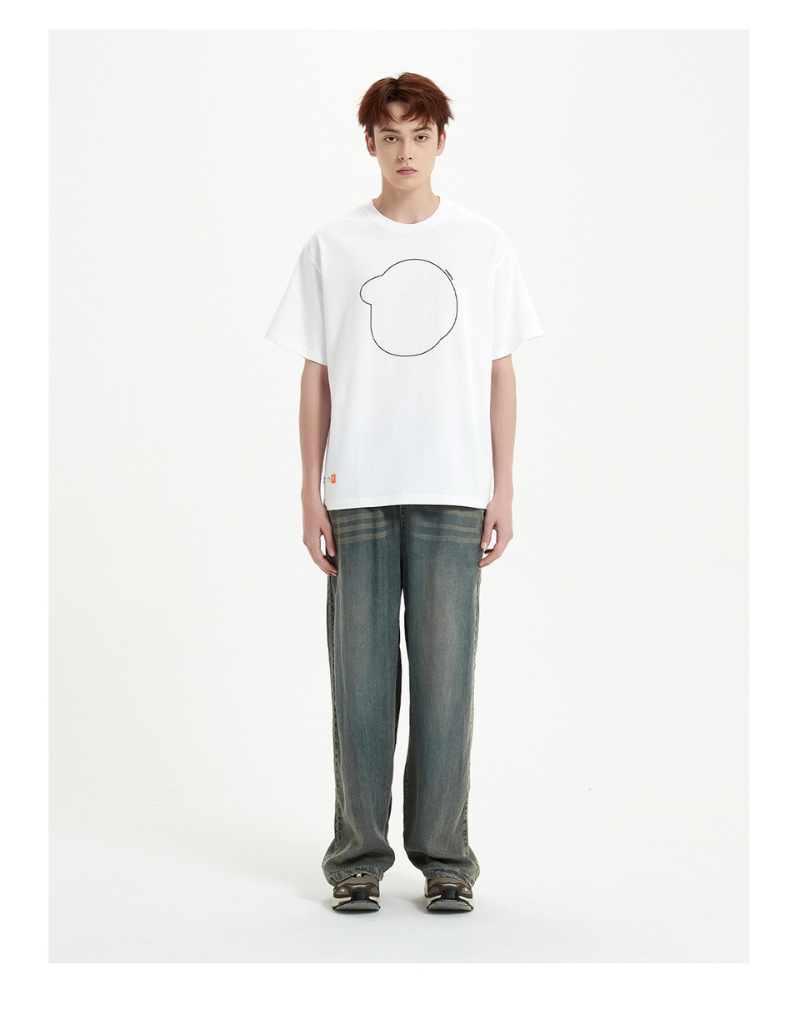 Finerworld 簡約圓領休閒短袖T恤