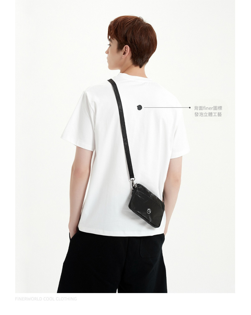 Finerworld 簡約圓領休閒短袖T恤