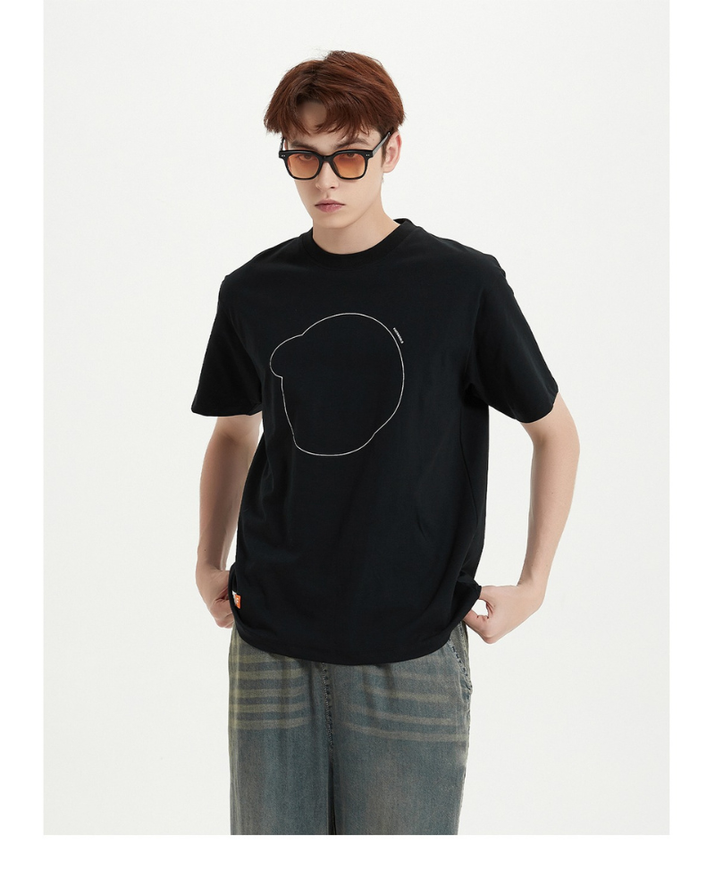 Finerworld 簡約圓領休閒短袖T恤