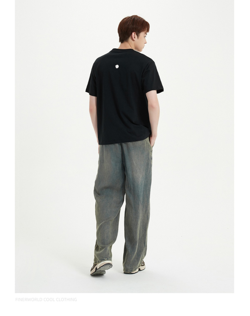 Finerworld 簡約圓領休閒短袖T恤