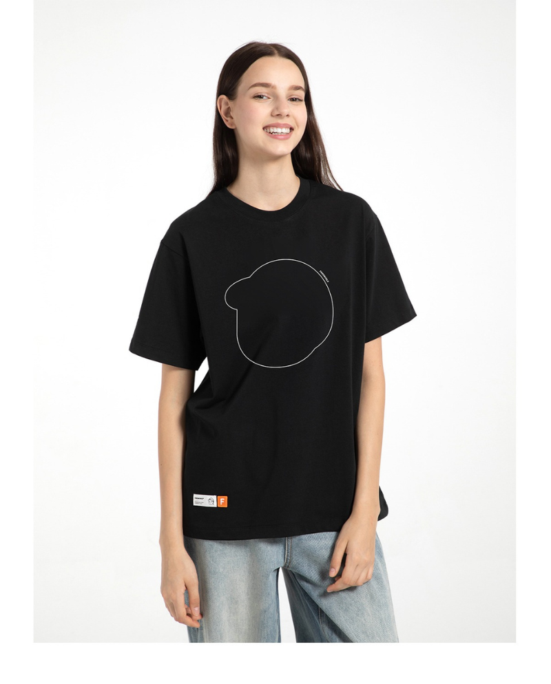 Finerworld 簡約圓領休閒短袖T恤