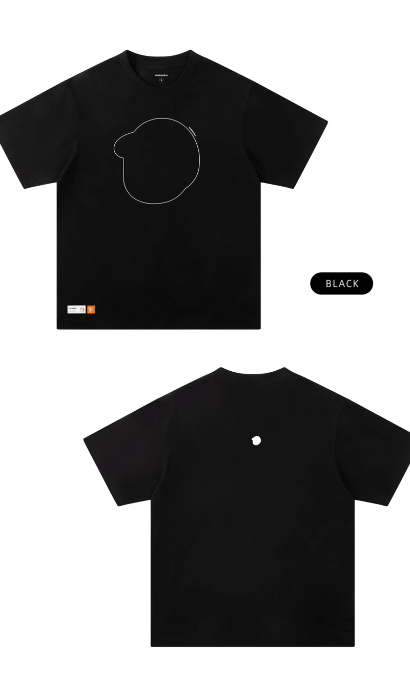Finerworld 簡約圓領休閒短袖T恤