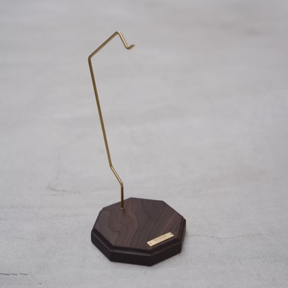 【TETSUZAN】實木黃銅燈座 (胡桃木)