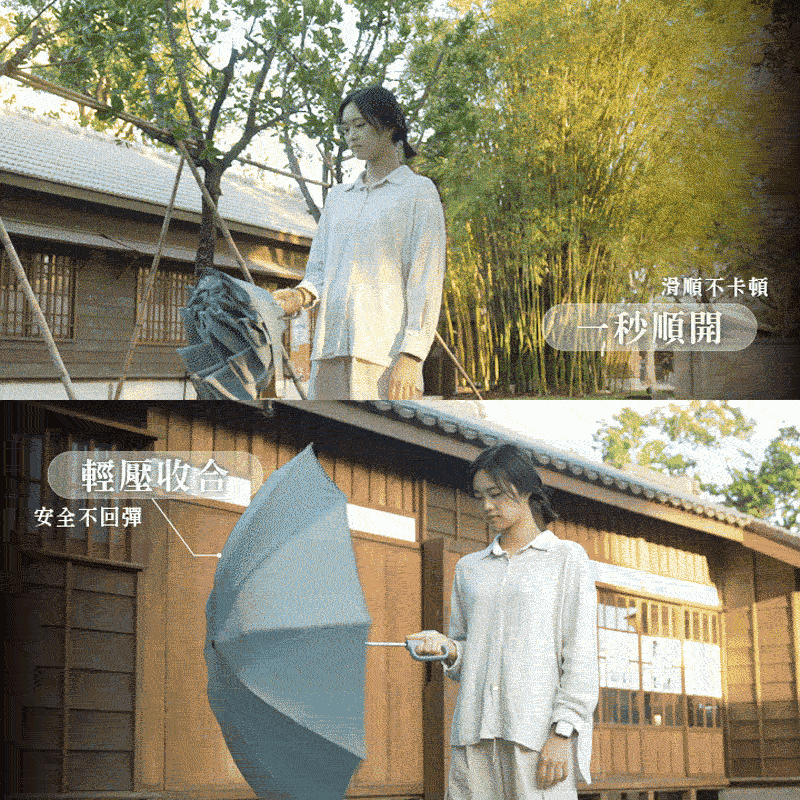 【MUNICHI】反向環扣自動摺摺傘 MR.MYRAIN