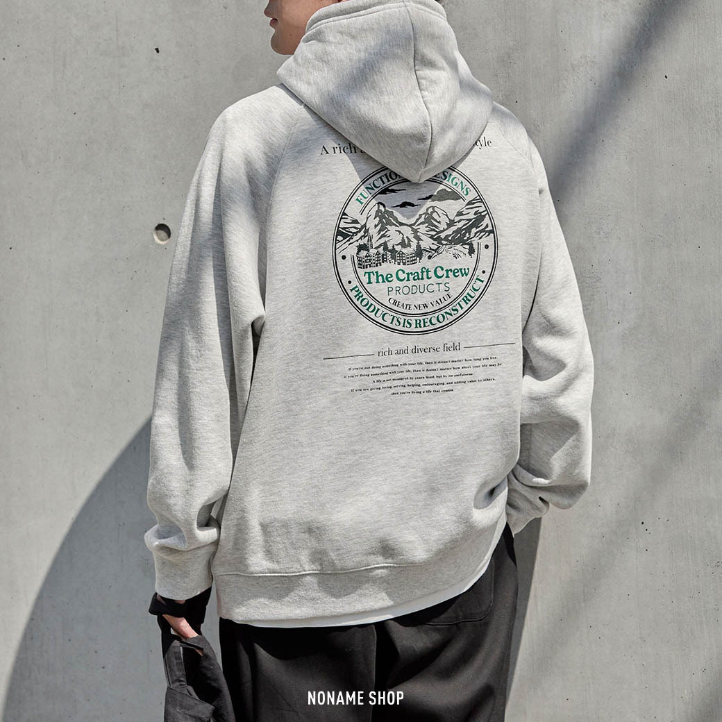THE CRAFT CREW PRODUCTS 重磅 落肩 連帽 帽T 四色 (男款)