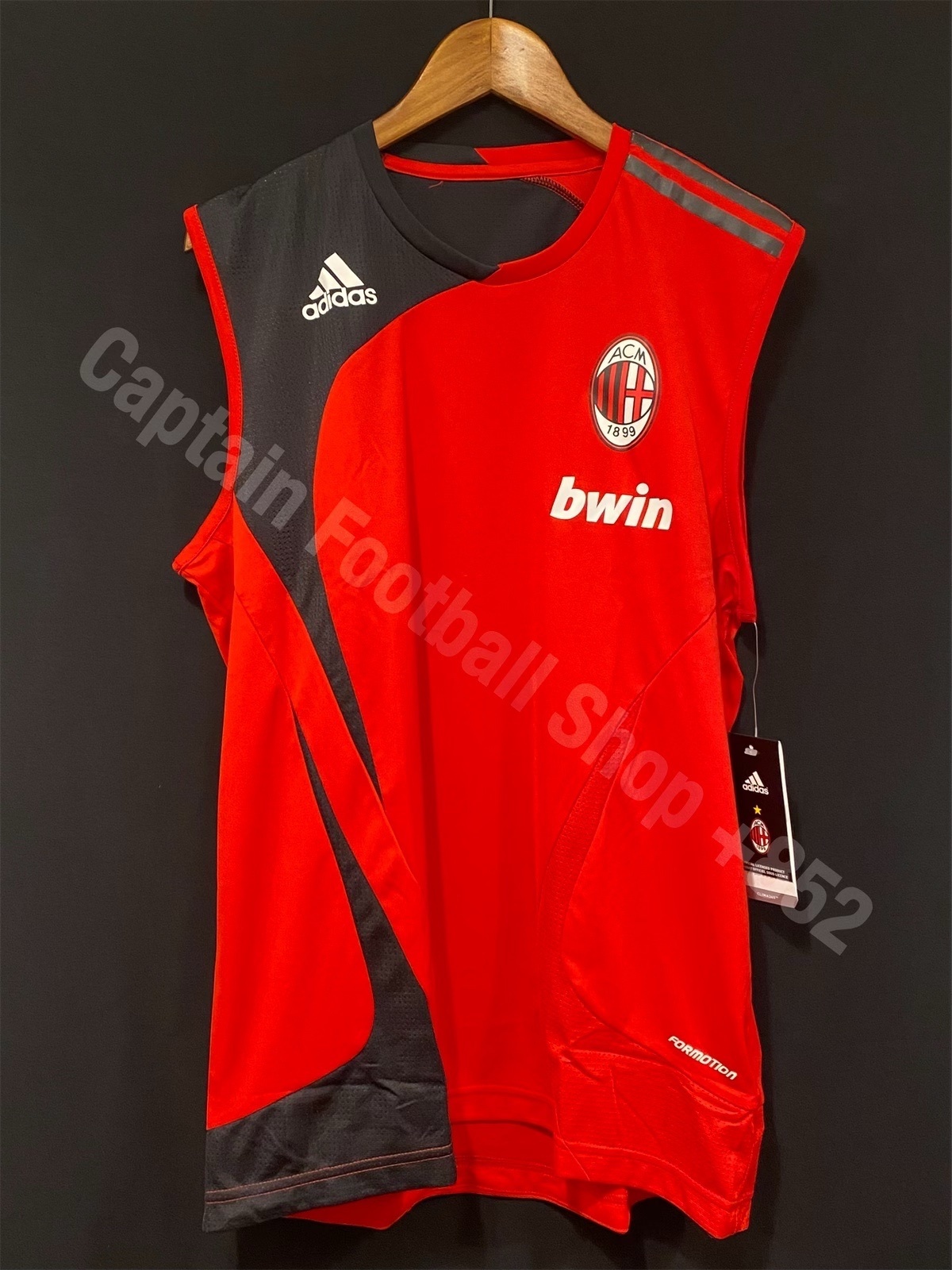 (BNWT) AC Milan 2007-2008 Adidas Player Issue Training Shirt