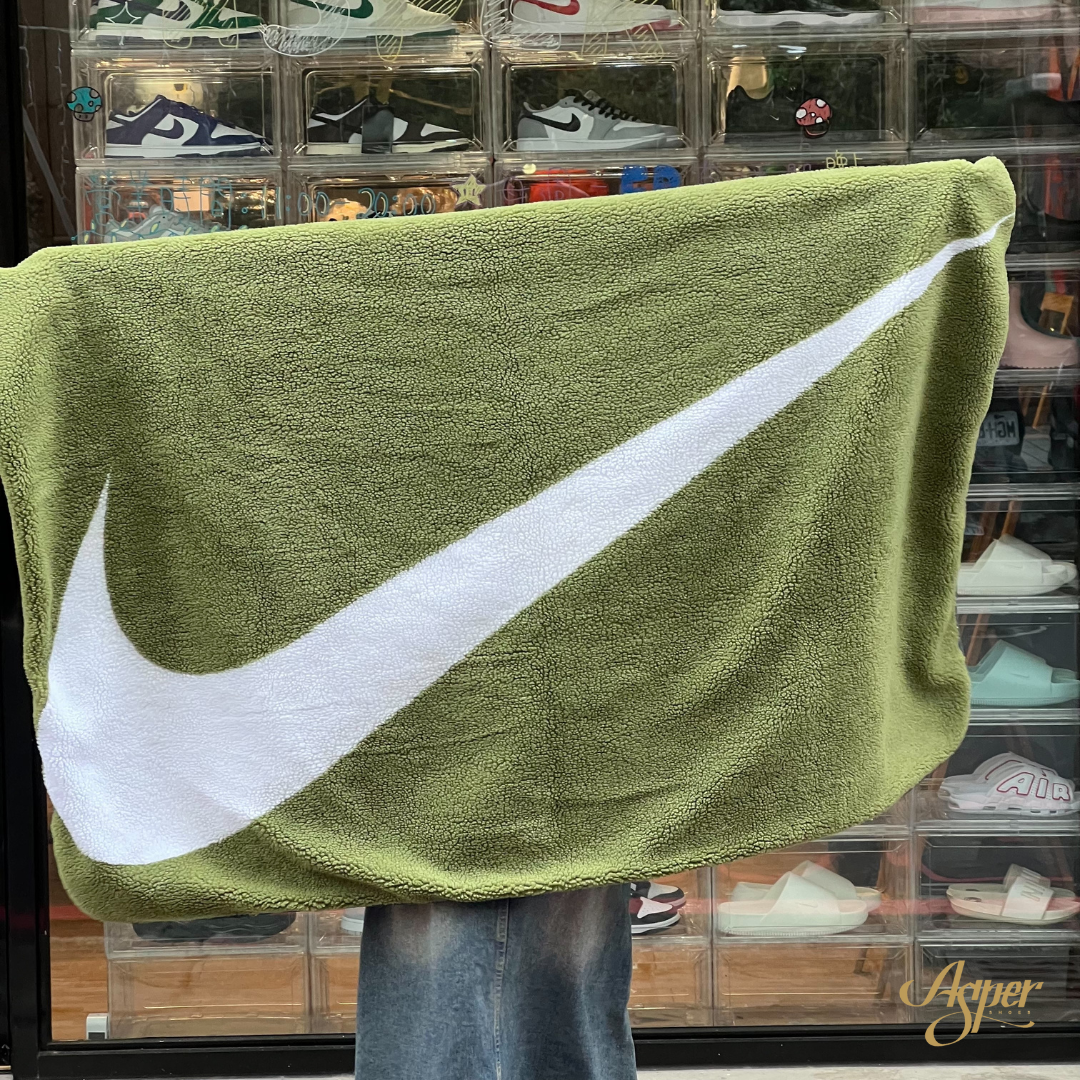 NIKE 海外限定 毛毯+手提袋 套裝組 綠 TL012301A