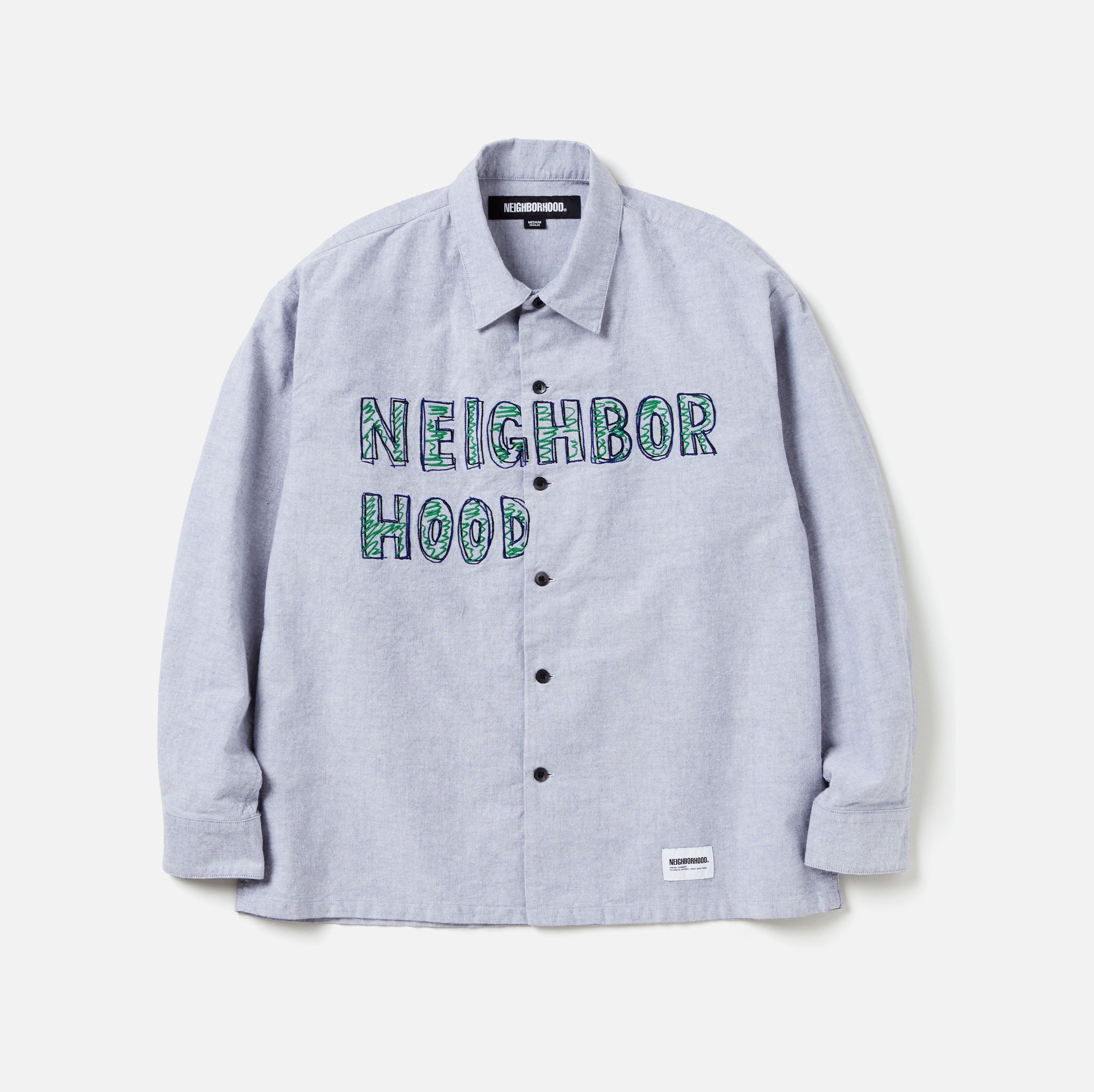 NEIGHBORHOOD 2024 A/W HAND DRAWING EMBROIDERY SHIRT LS - PRE ORDER ITEM (預訂中)
