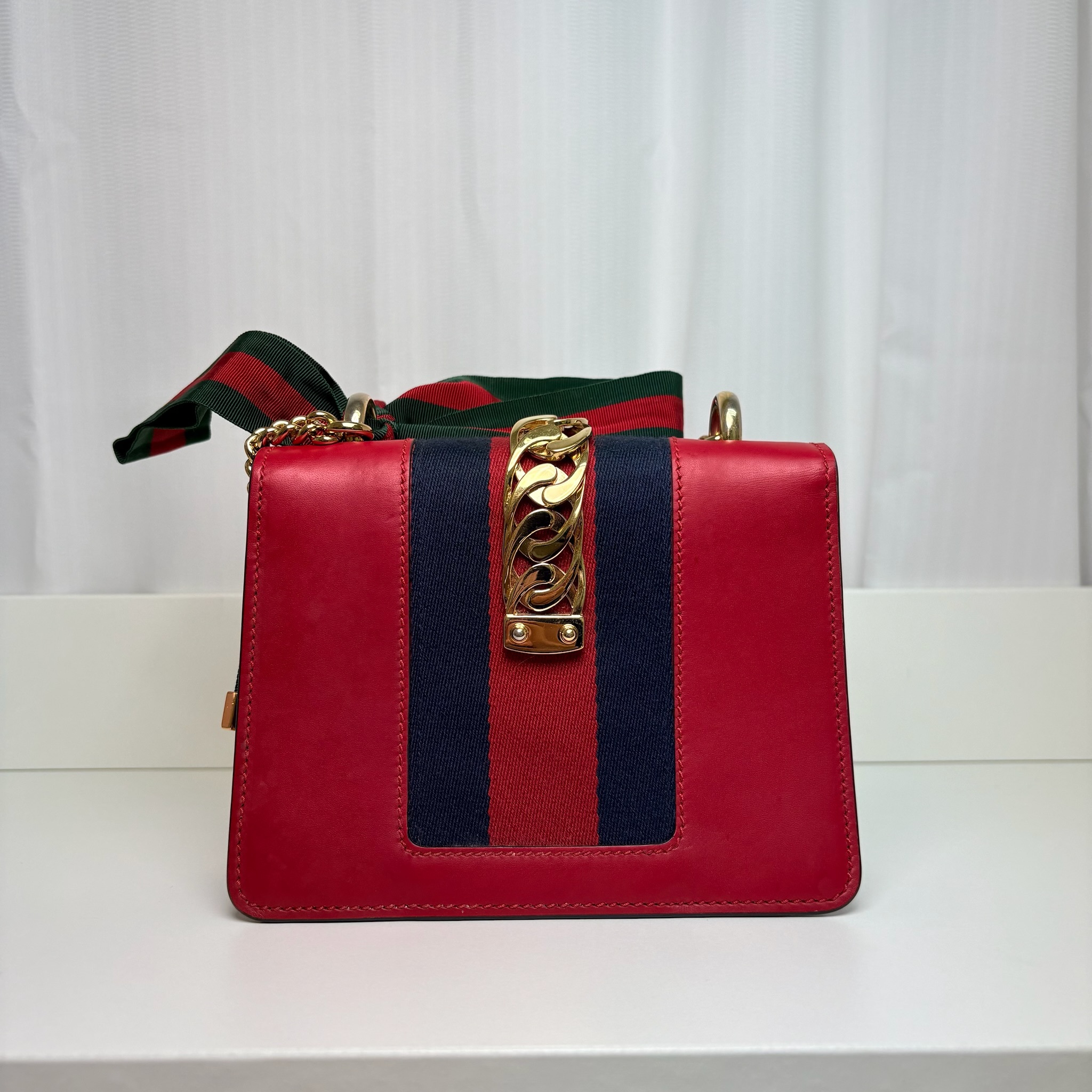 Gucci Sylvie Small Bag - Red / Ghw