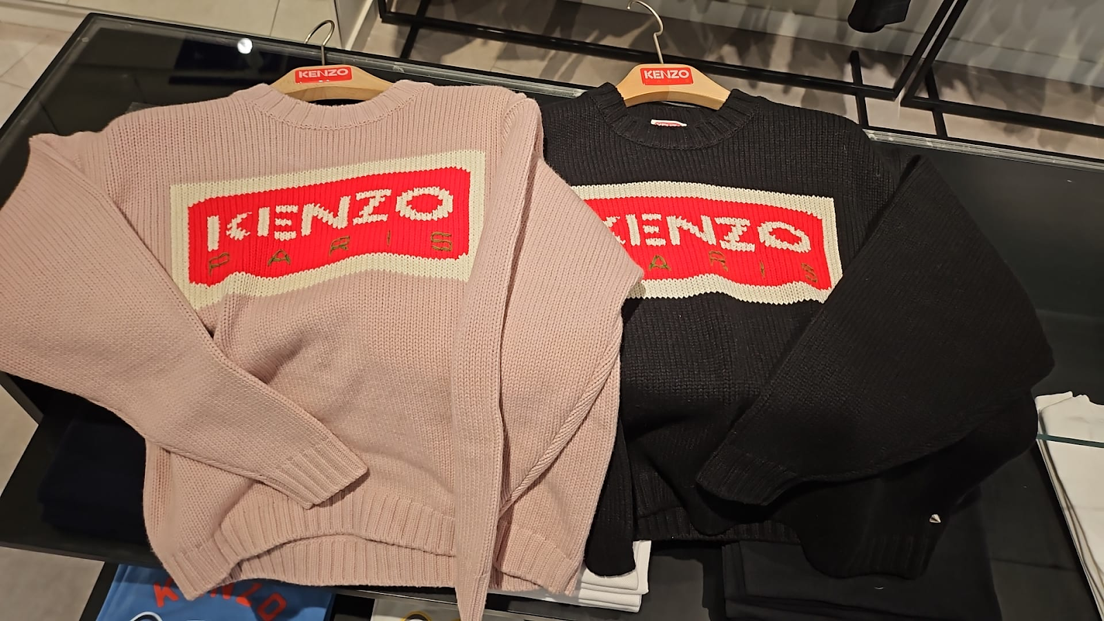 LYS02342 KENZO 大LOGO直紋針織冷衫