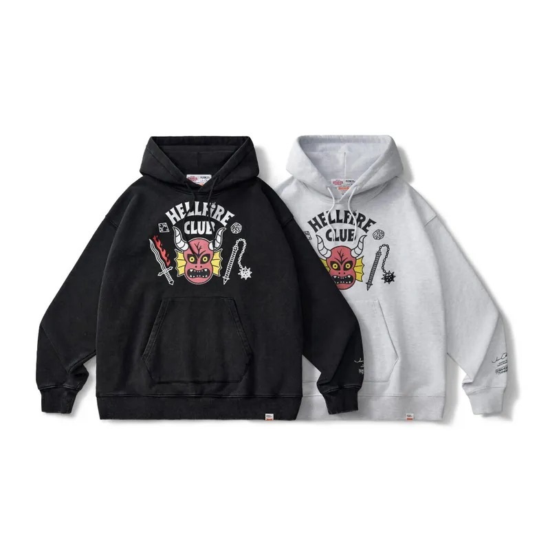 FILTER017® X Stranger Things X Jun Oson地獄火俱樂部帽T 2色