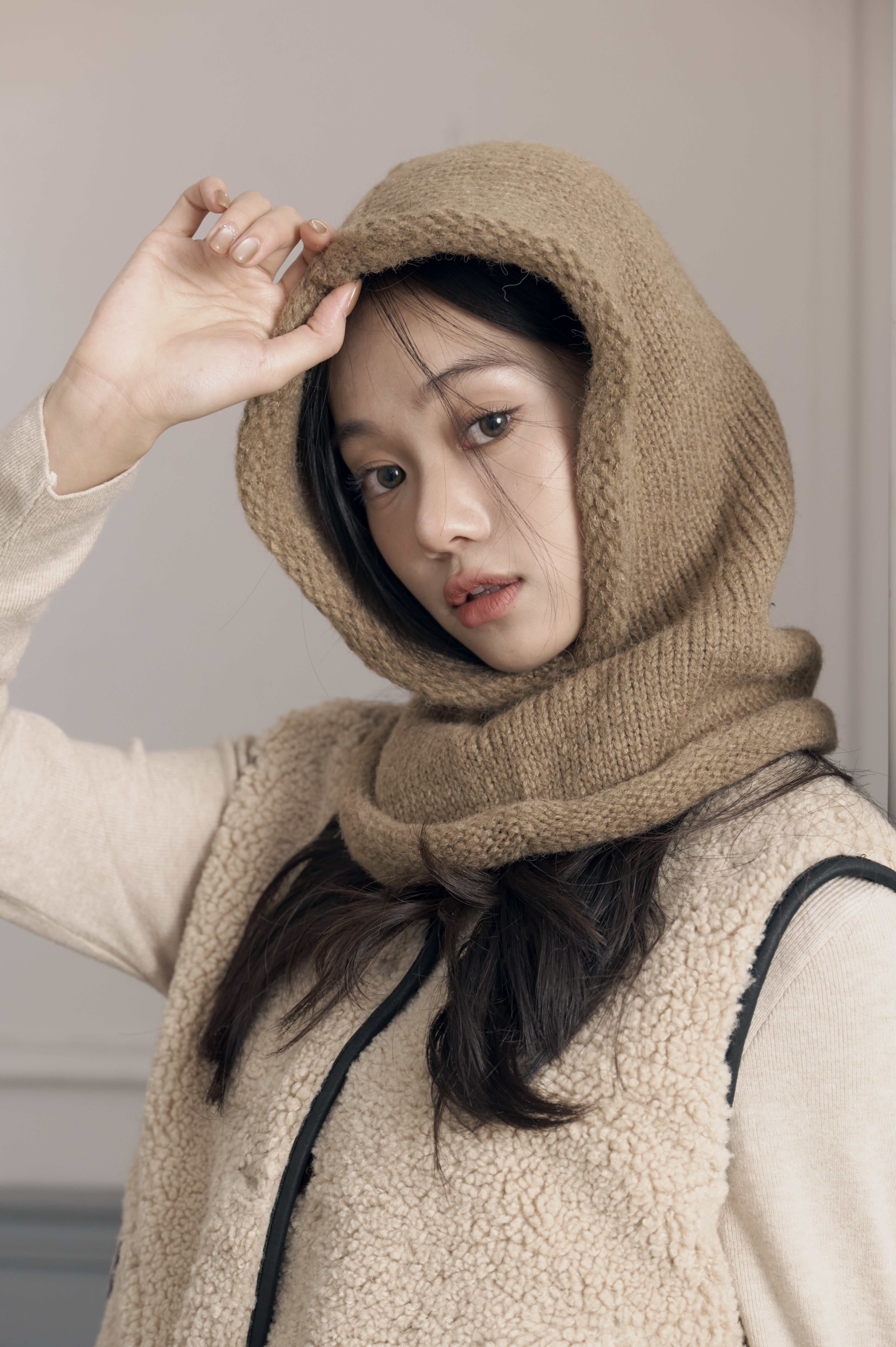 保暖加厚捲邊巴拉克拉法帽2416