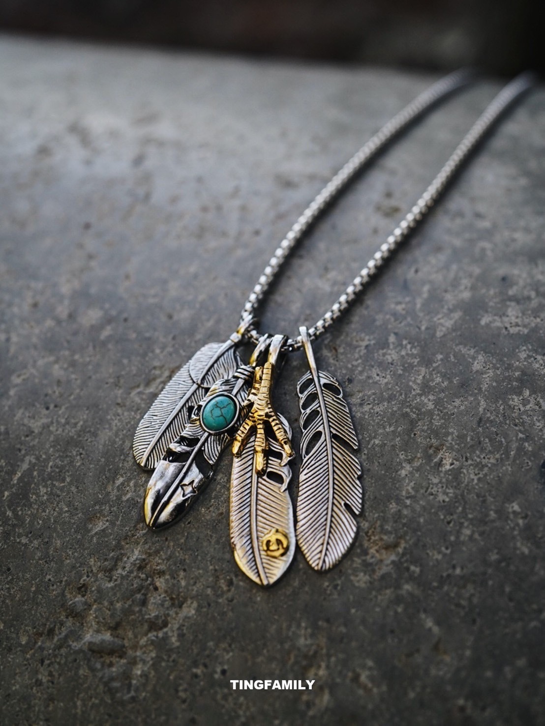預購 四片羽毛項鍊