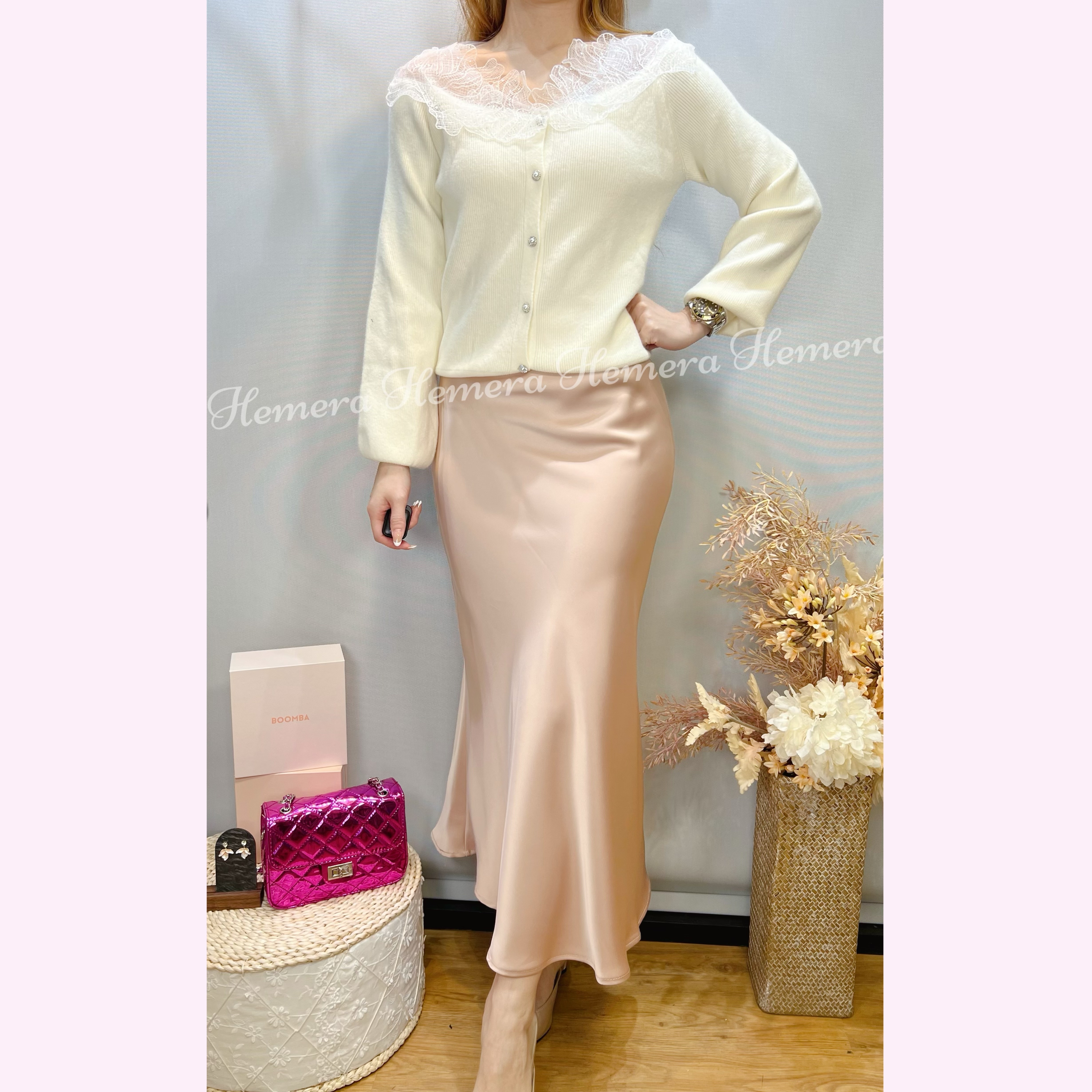 TP24W1222 LACE 網紗小香風上身