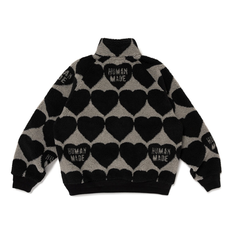 2024AW HUMAN MADE HEART FLEECE JACKET 抓毛絨 滿版 愛心 長袖 外套 現貨 HM28JK040