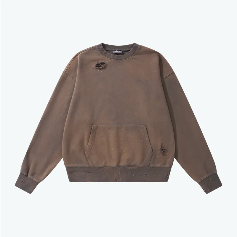 SENSE Distressed Crew Neck