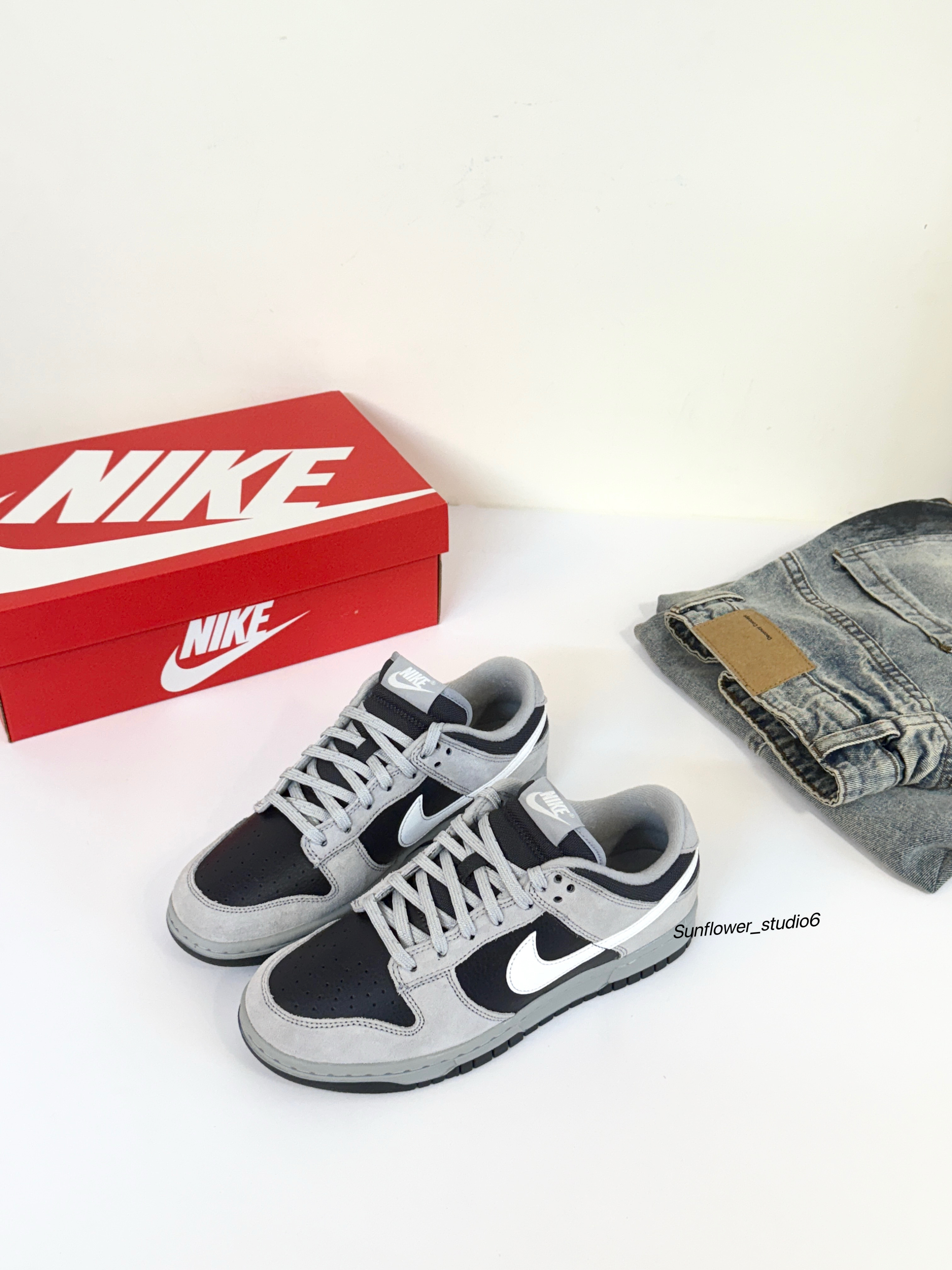 Nike Dunk Low 影子灰 芝麻灰 黑灰色 荔枝皮 麂皮 男女款 反光 HV2532-001/預購