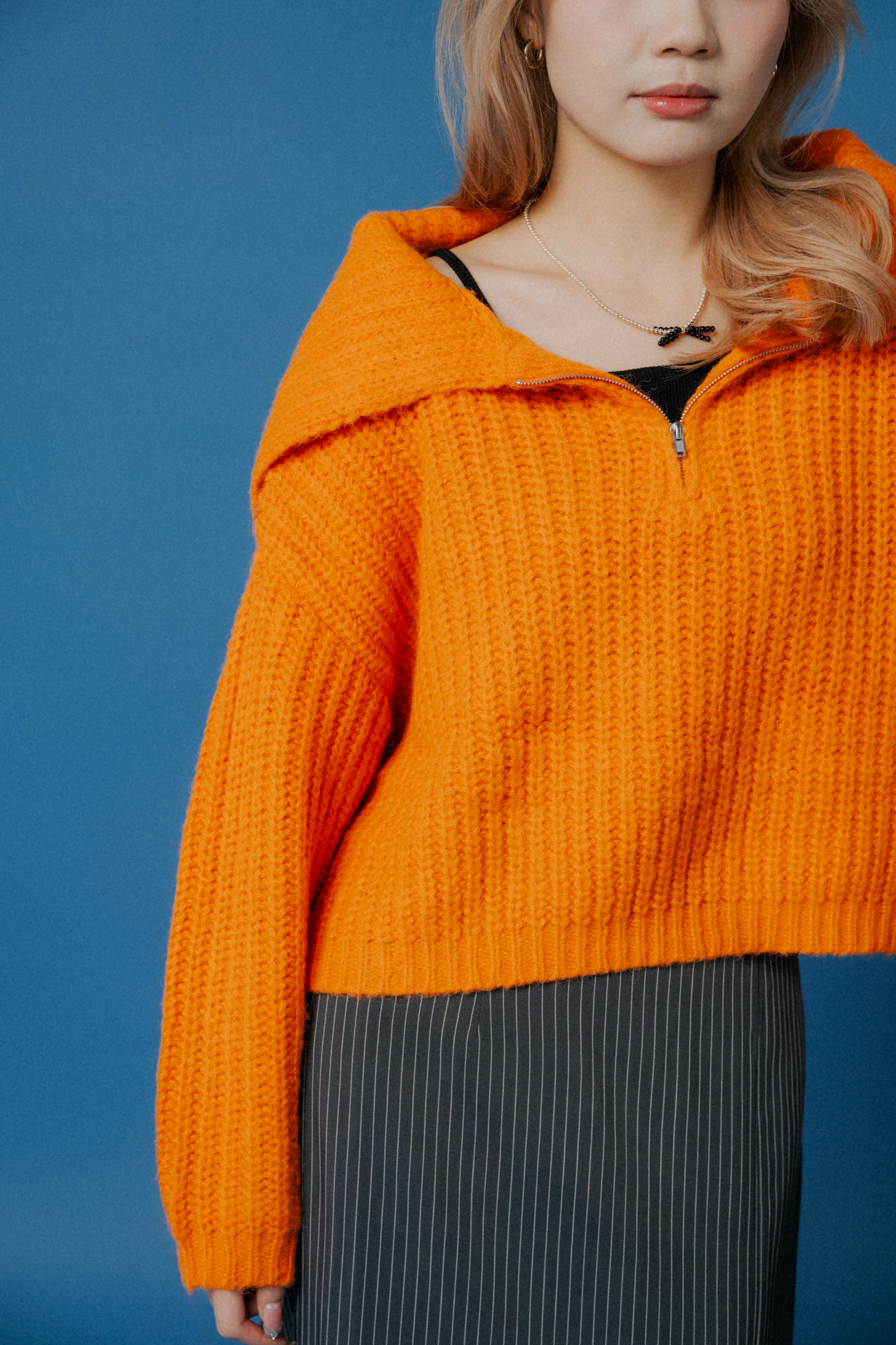 黑圓珠蝴蝶結頸鏈