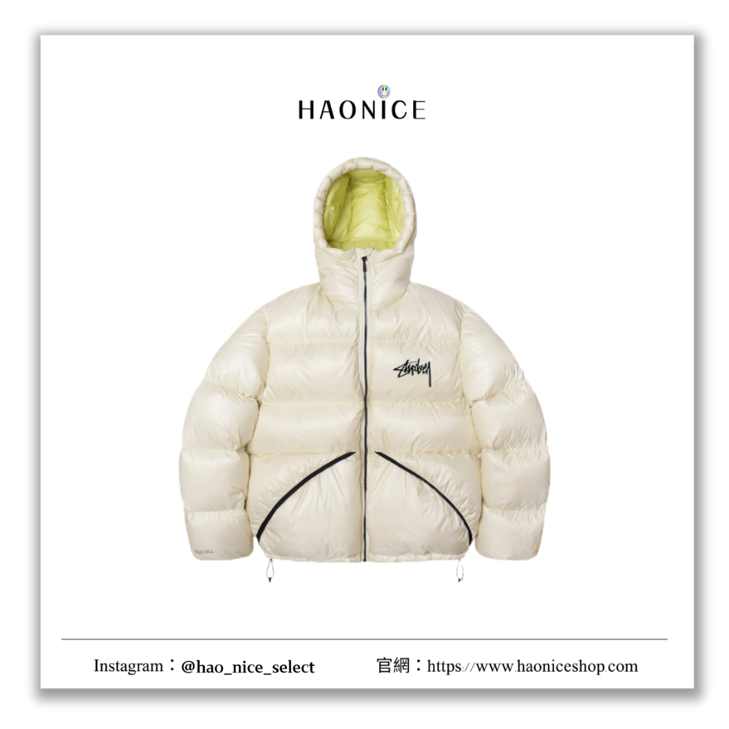 【HAO NICE】100%正品 STUSSY 美國潮牌🇺🇸美式街頭刺繡LOGO防風外套 羽絨外套