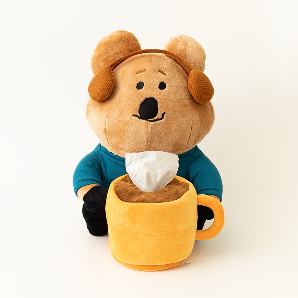 DINOTAENG FATTY'S 紙捲收納包 造型毛絨娃娃/預購