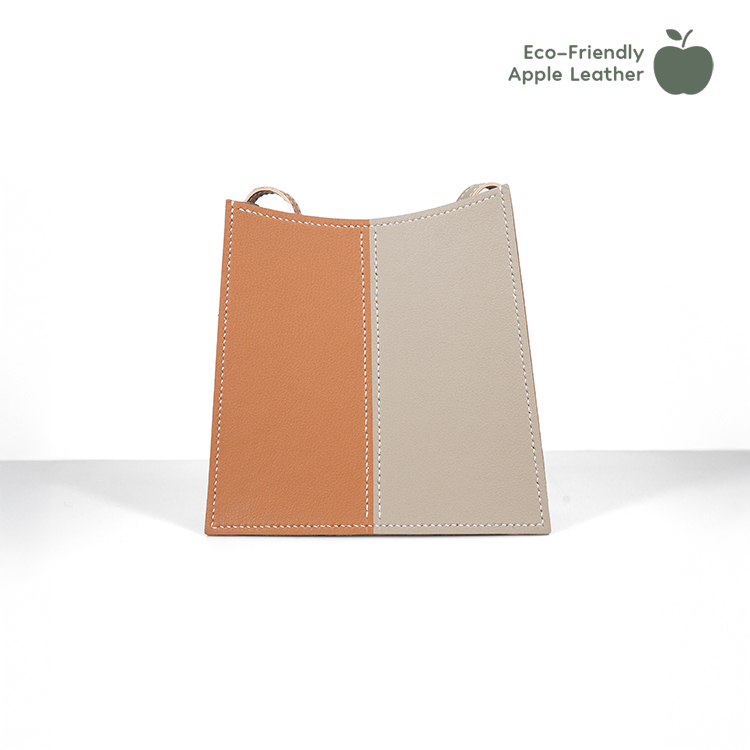 Ladder Bag 【 Toffee X Beige 】Eco-Friendly 69%  Apple Leather Bag