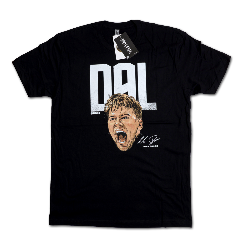 500 Level N拉斯獨行俠隊 Luka Doncic Portrait City Abbreviation T-Shirt
