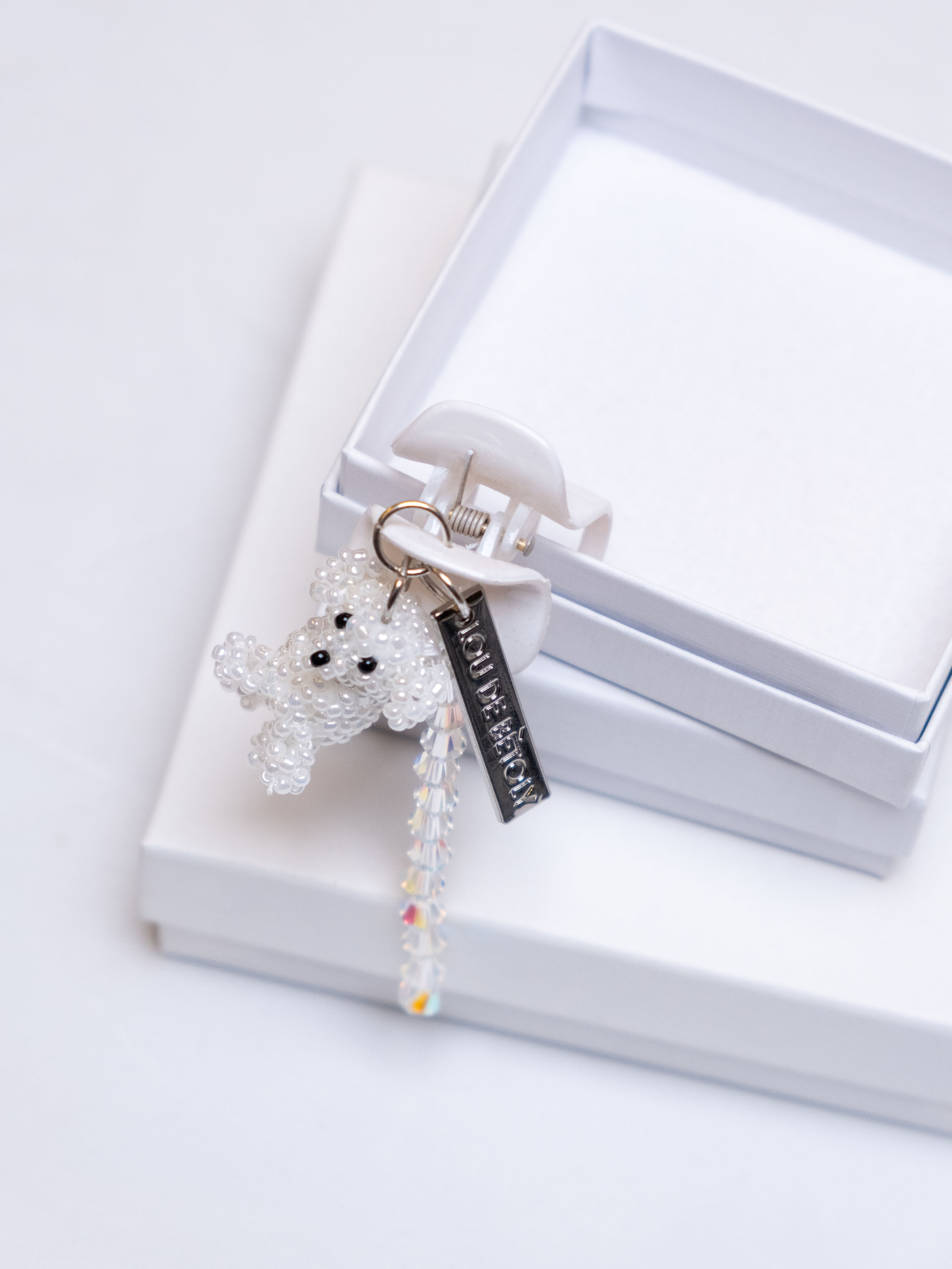 Small Hair Clip White