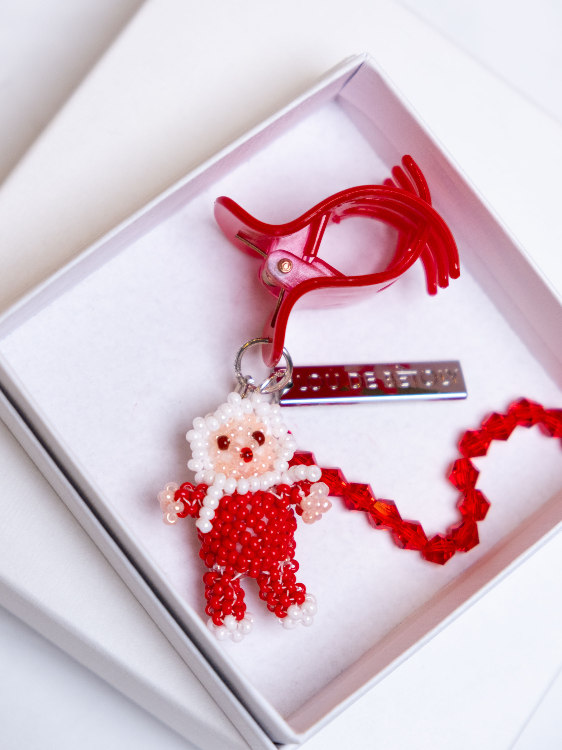 Small Hair Clip Red