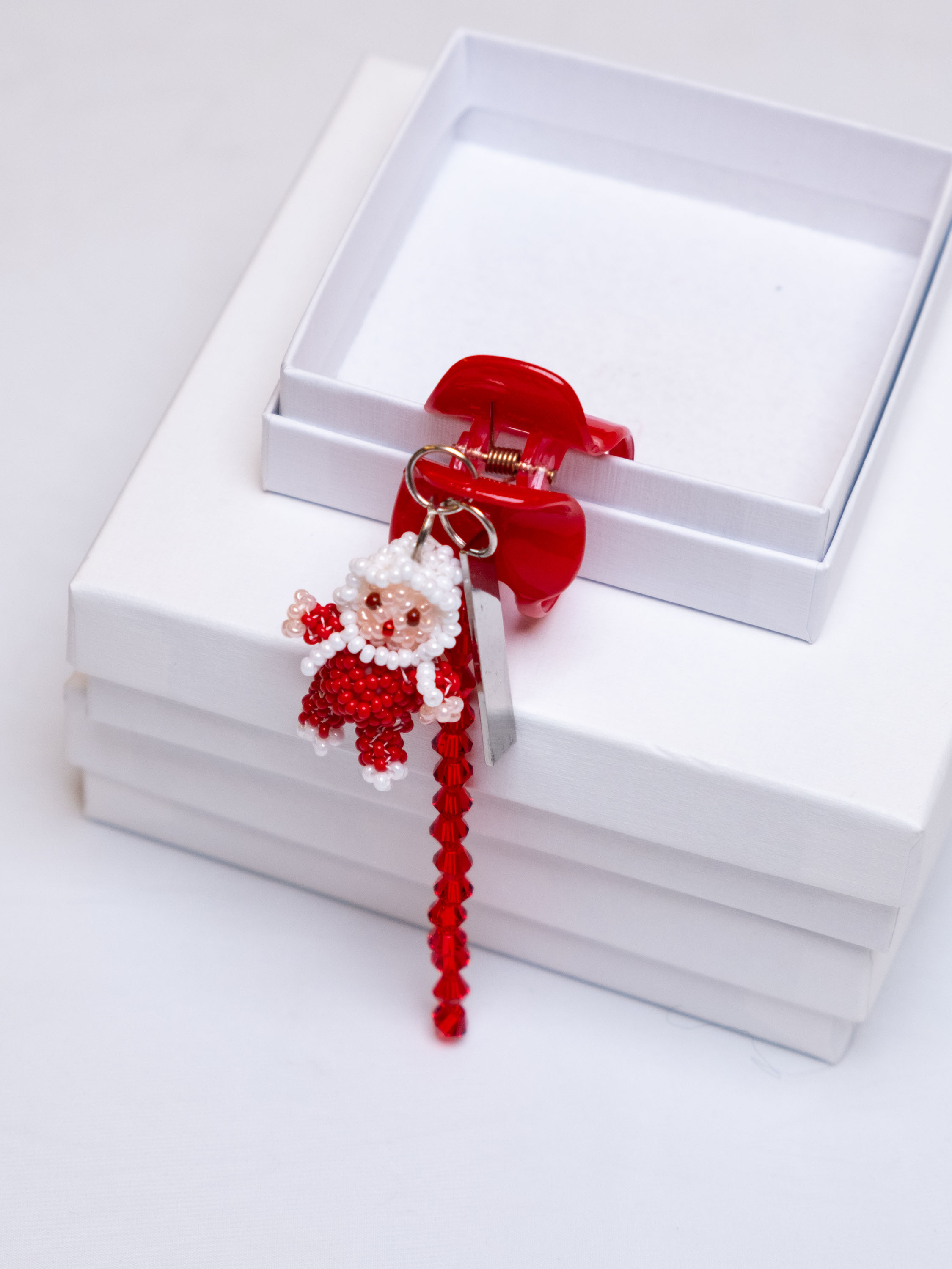 Small Hair Clip Red