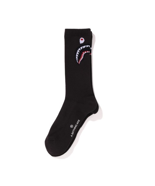2024AW BAPE APE SHARK SOCKS 鯊魚 長襪 襪子 現貨 001SOK801002M
